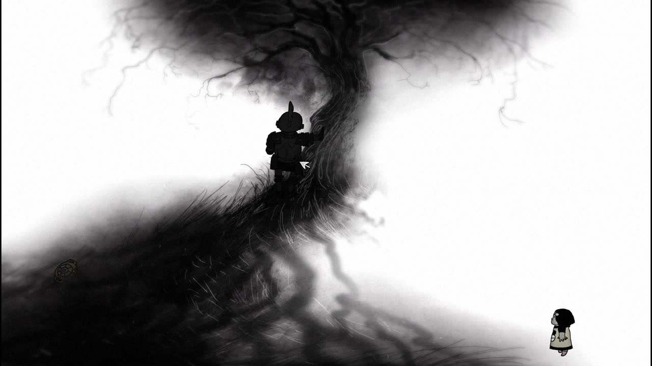 Lydia: a grayscale scene with a hint of colour